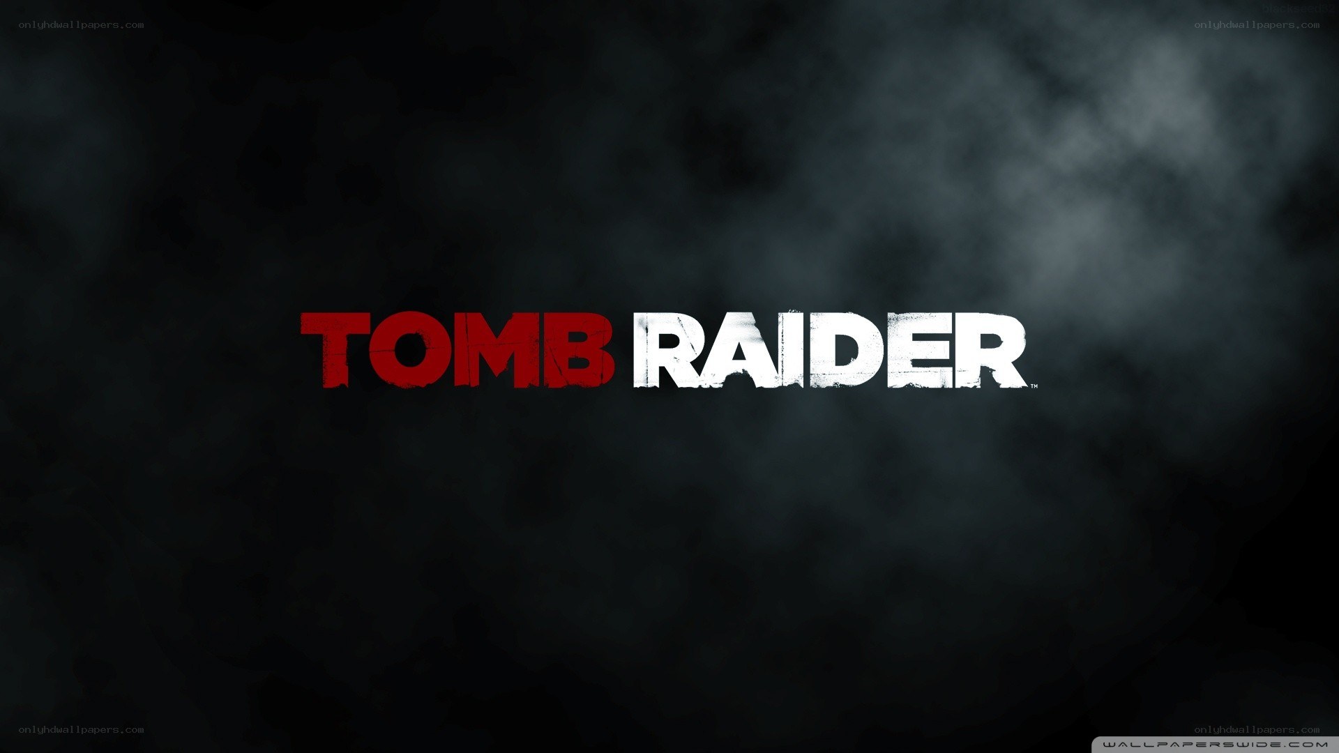 Tomb Raider logo on dark background