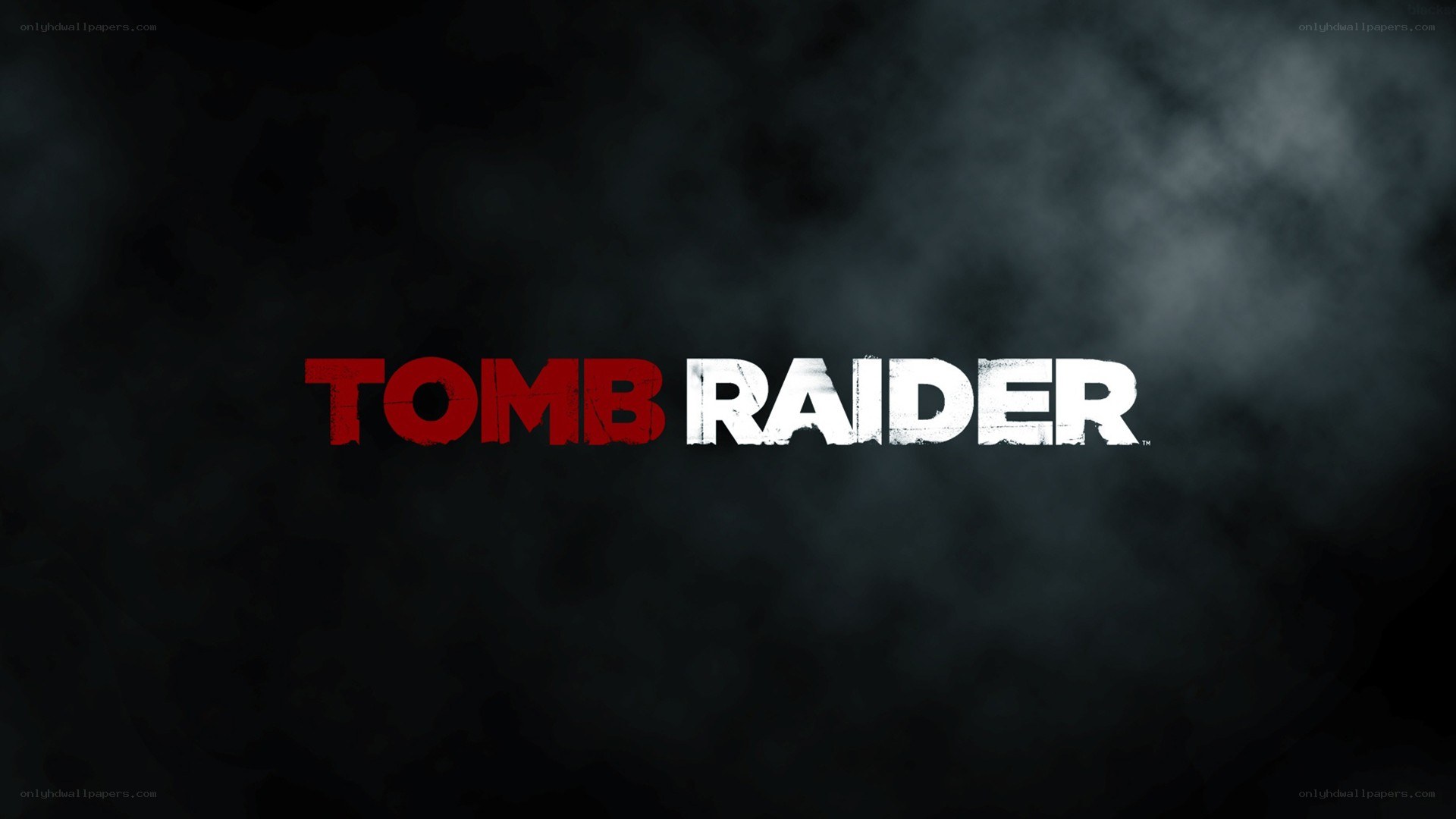 Tomb Raider logo on dark background