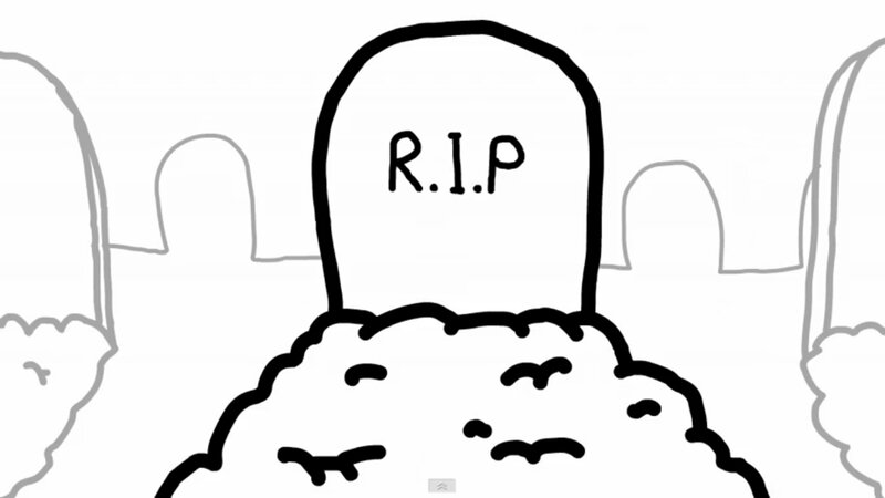 Tombstone in Graveyard