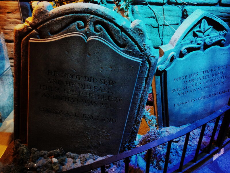 Tombstones in Graveyard