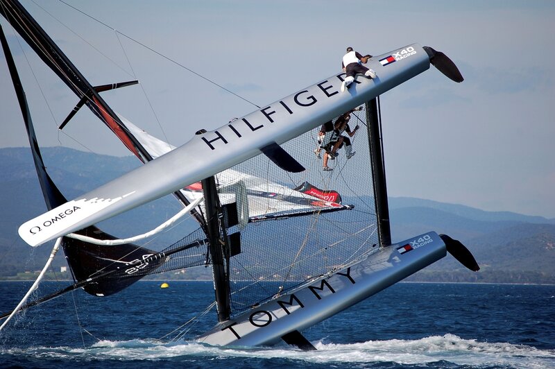 Tommy Hilfiger racing catamaran