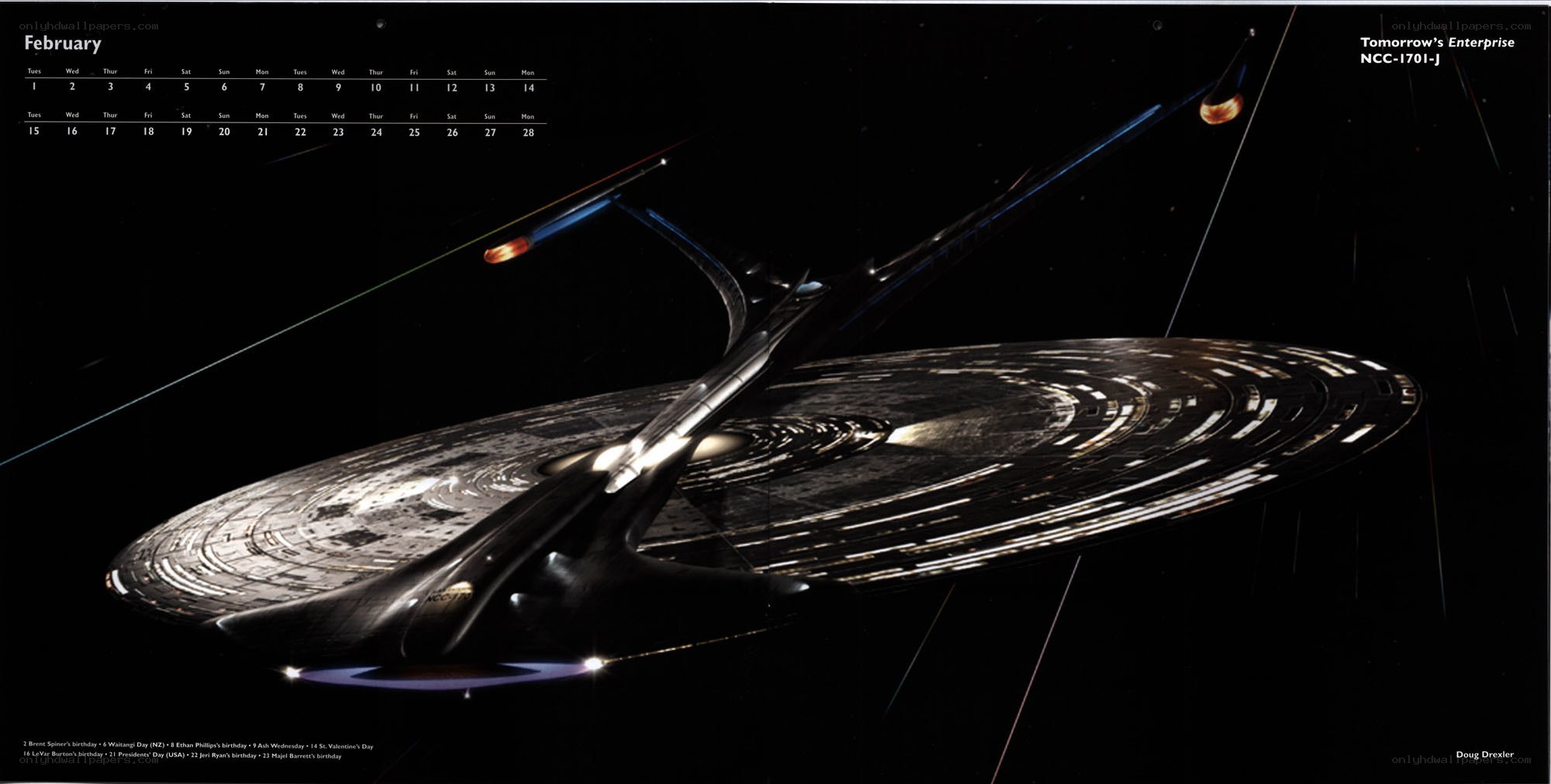 Tomorrow's Enterprise calendar page