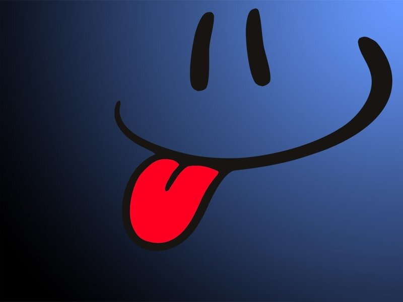 tongue-out smiley face