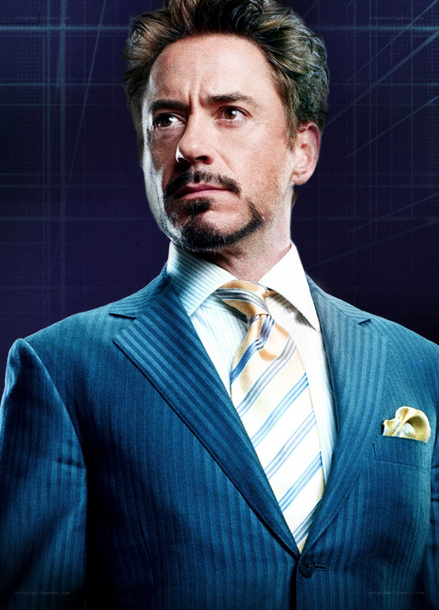 Tony Stark in a suit