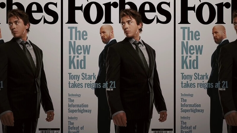 Tony Stark on Forbes cover