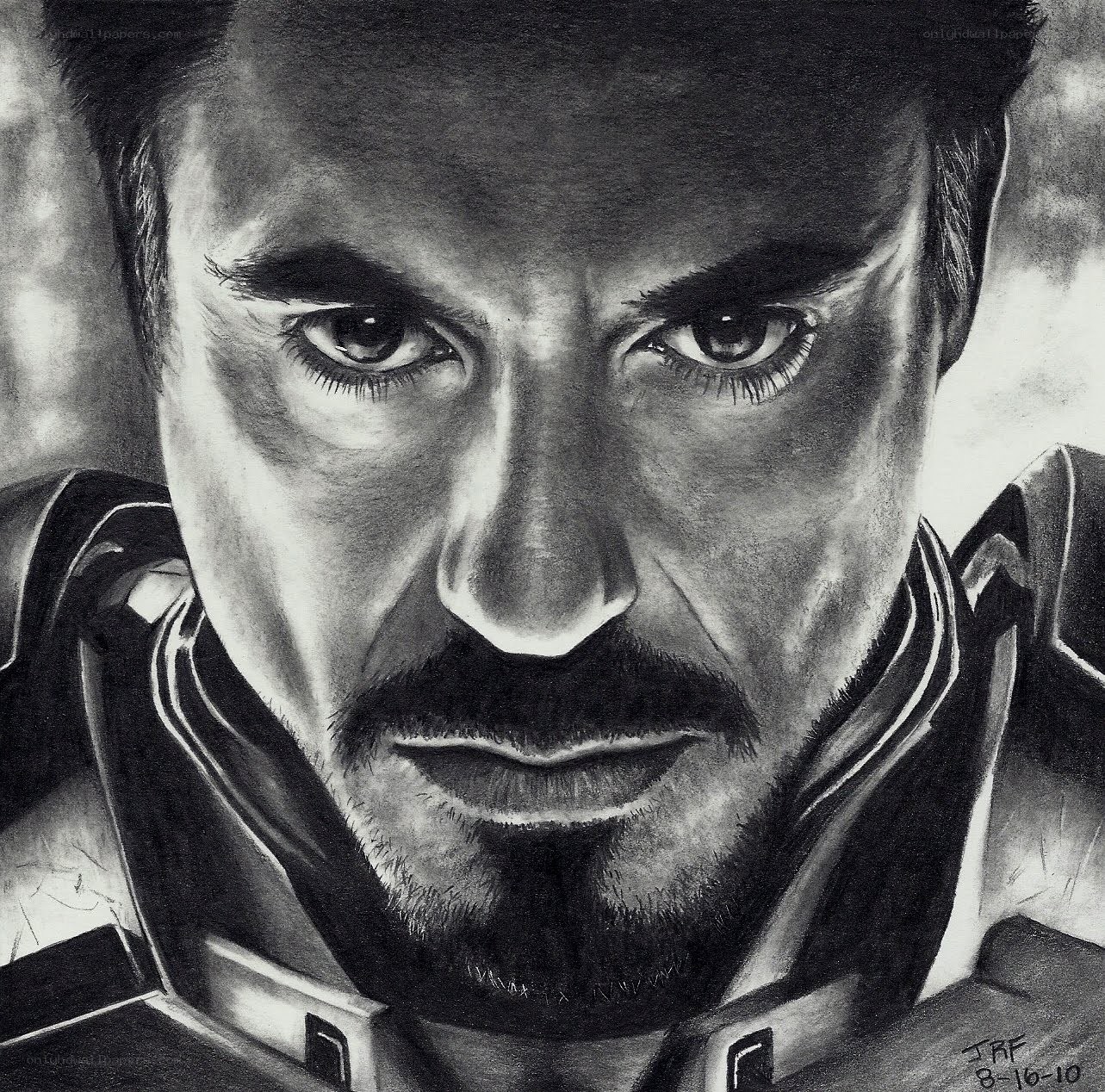 Tony Stark portrait drawing