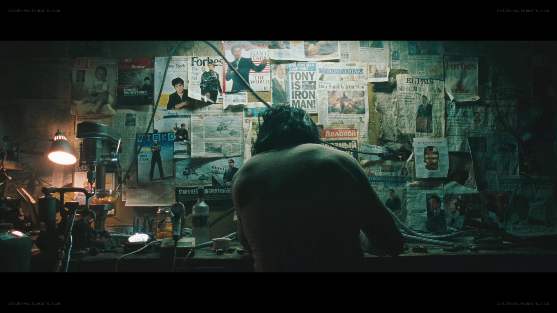 Tony Stark's workshop