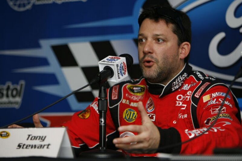 Tony Stewart at press conference