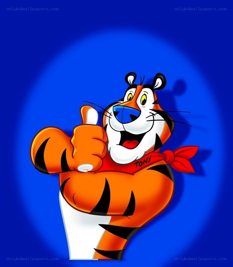 Tony the Tiger giving a thumbs up