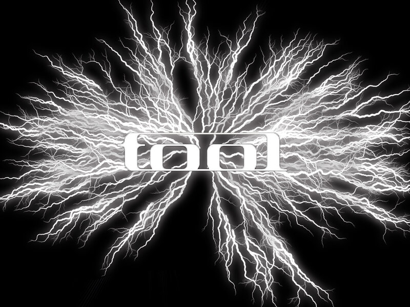 Tool band logo with lightning