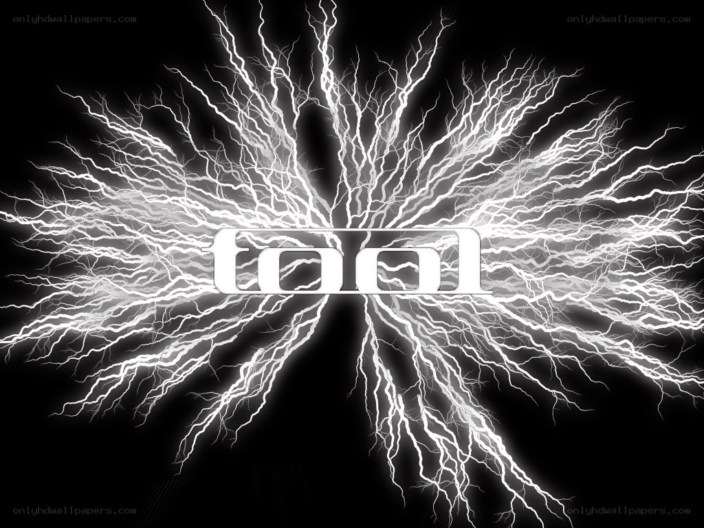 Tool band logo with lightning