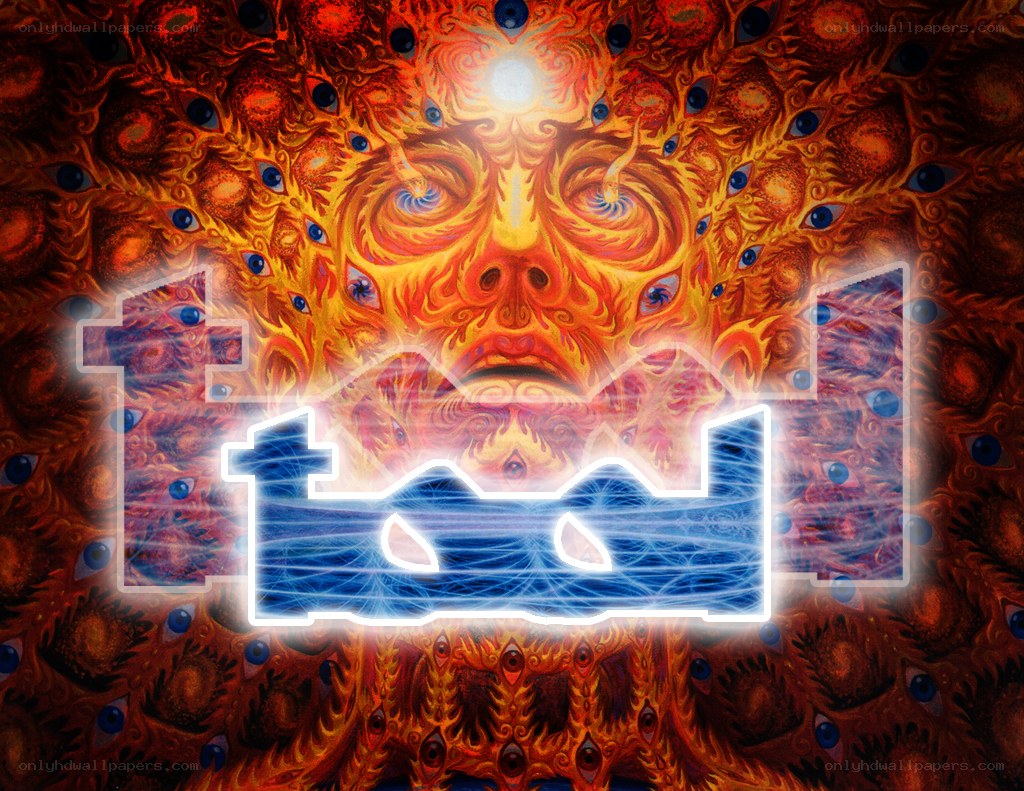 Tool band logo with psychedelic art