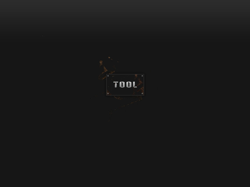 Tool logo on dark background