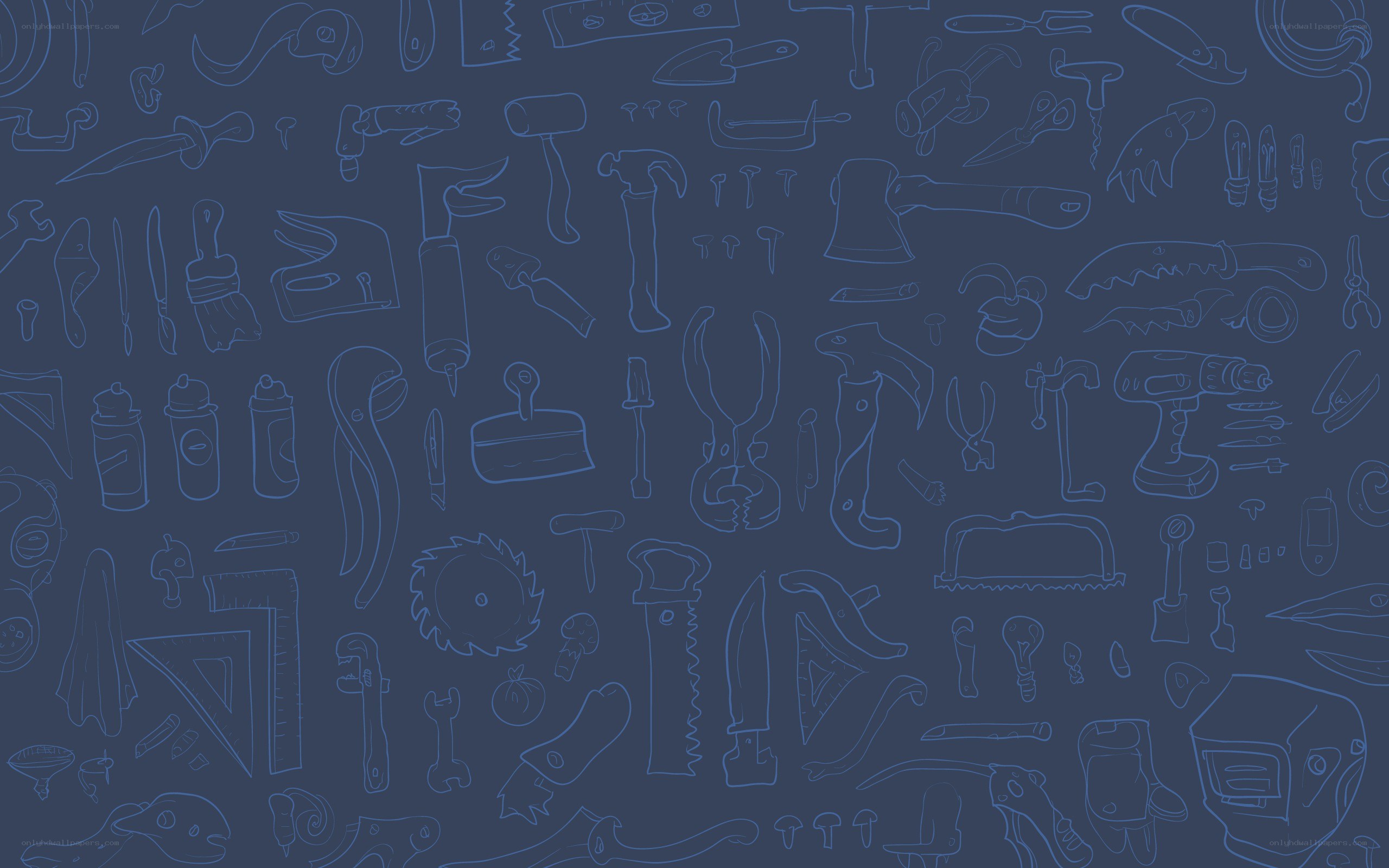 tool outline pattern background