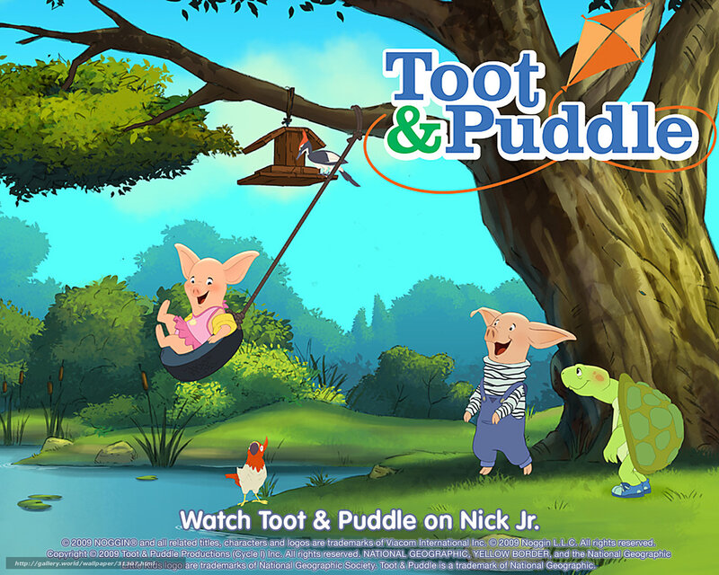 Toot and Puddle cartoon scene
