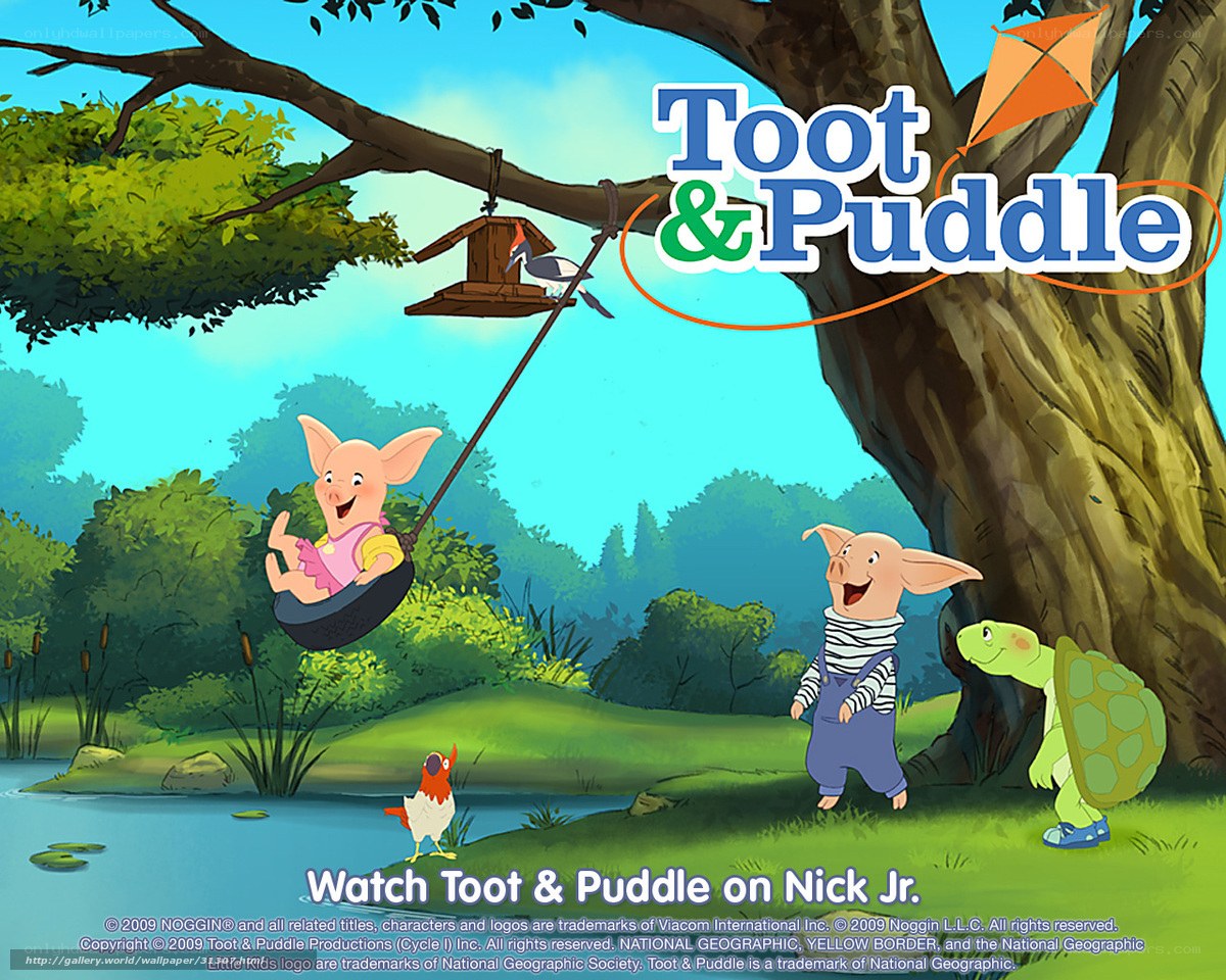 Toot and Puddle cartoon scene