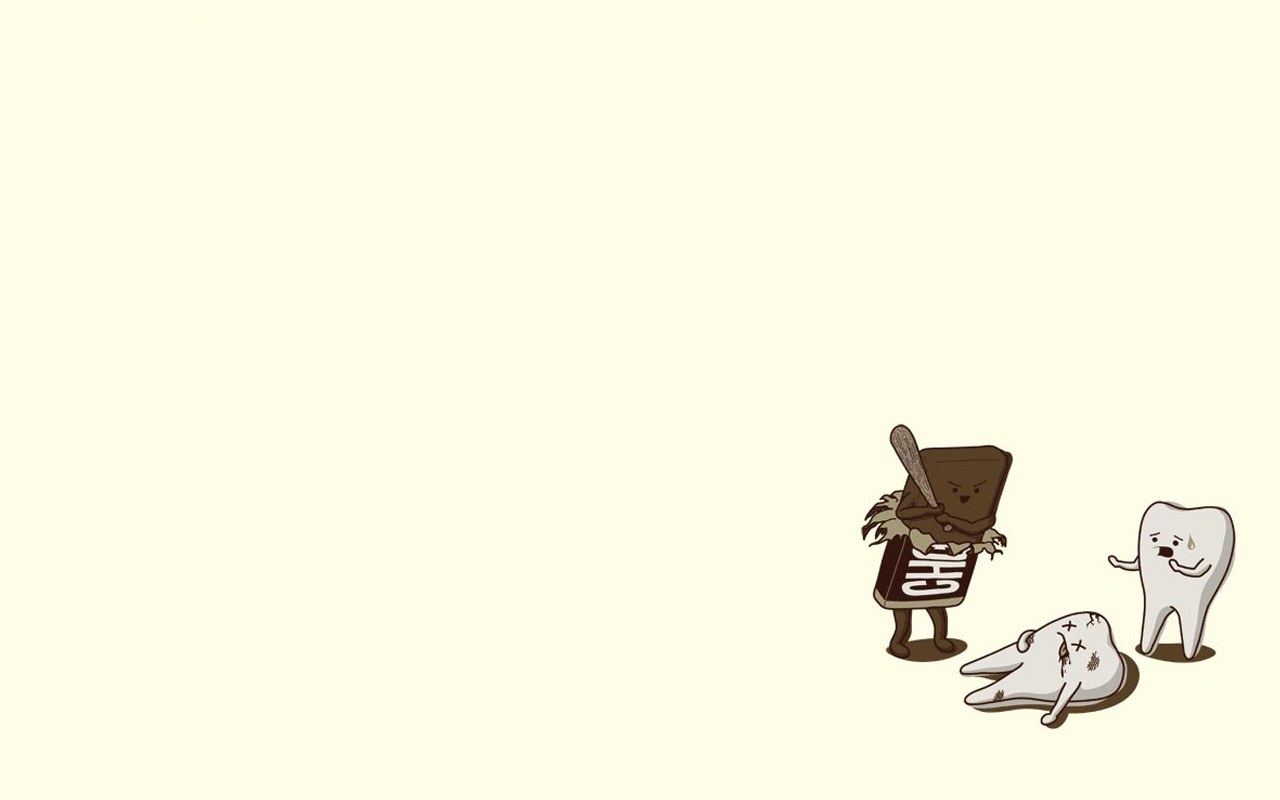 Tooth and chocolate battle