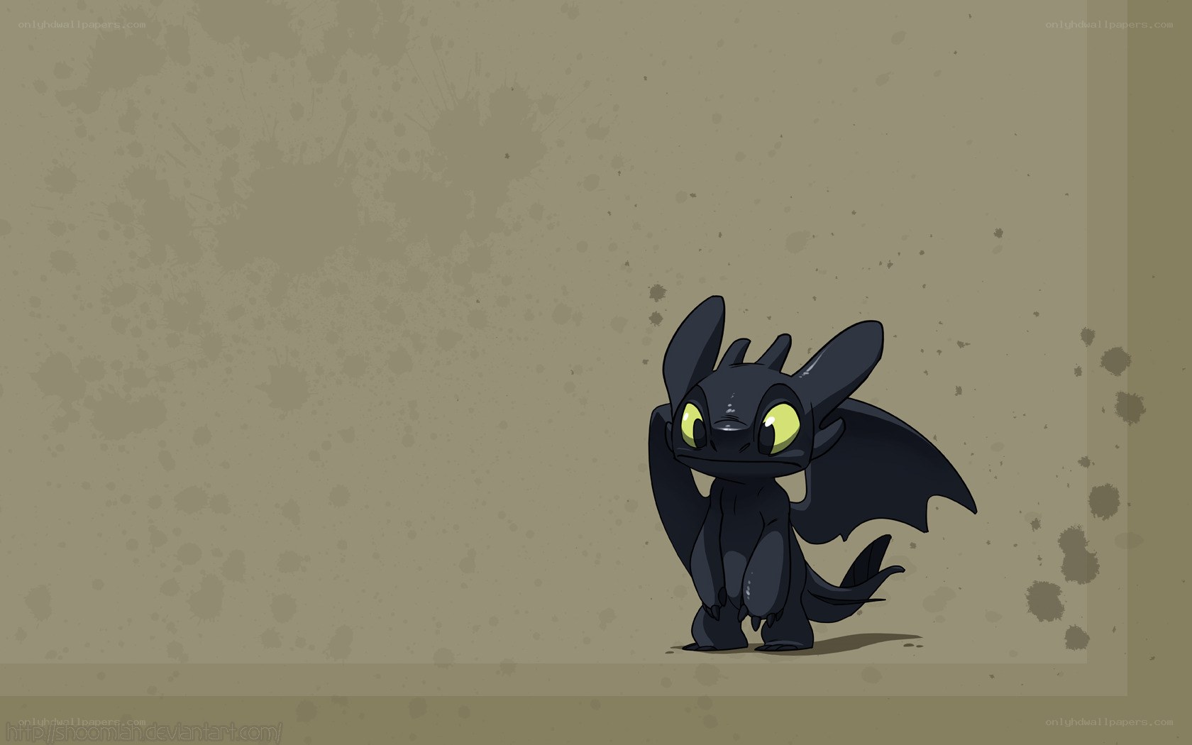 Toothless character illustration