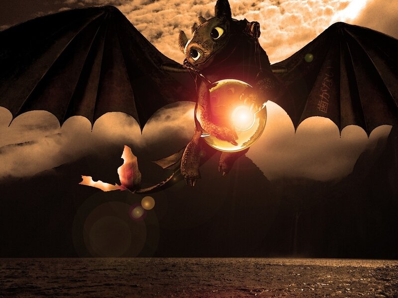 Toothless Dragon Flying