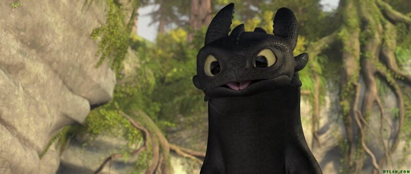Toothless in the forest