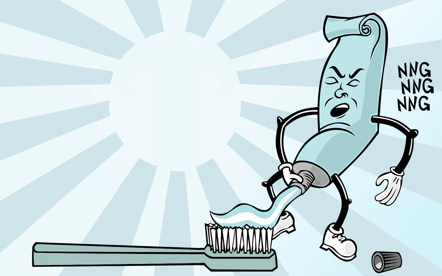 Toothpaste tube character