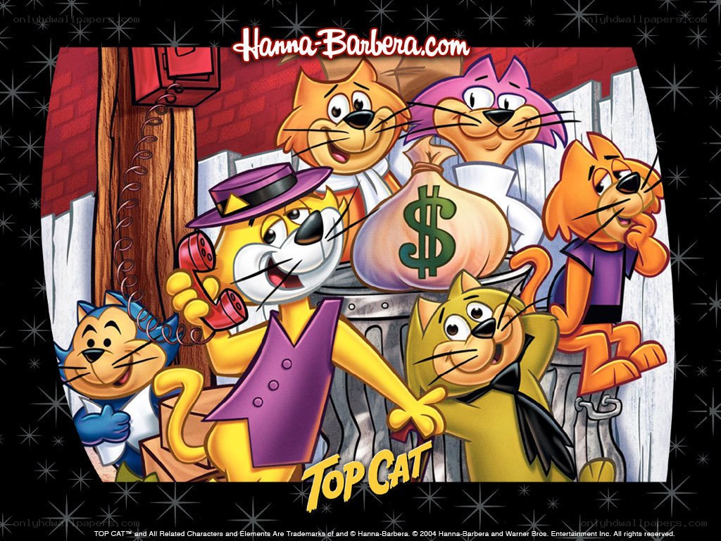 Top Cat and friends in a scene