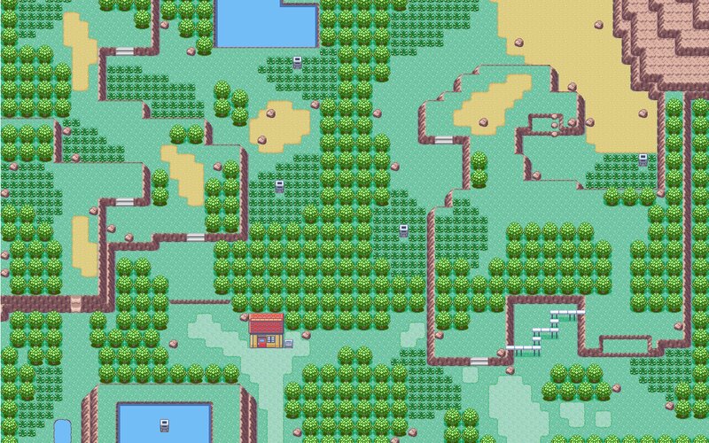 Top-down Game Map — Green
