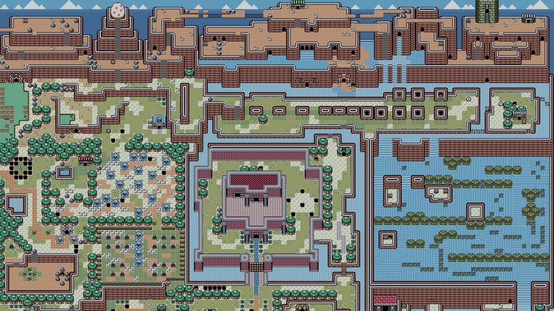 Top-down Map of a Game World — Brown