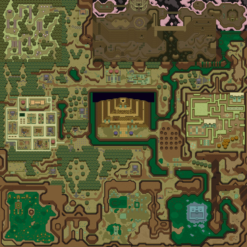 Top-down Map of a Game World — Green