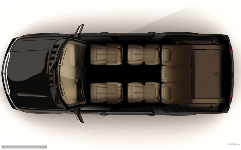 Top-down view of a luxury SUV