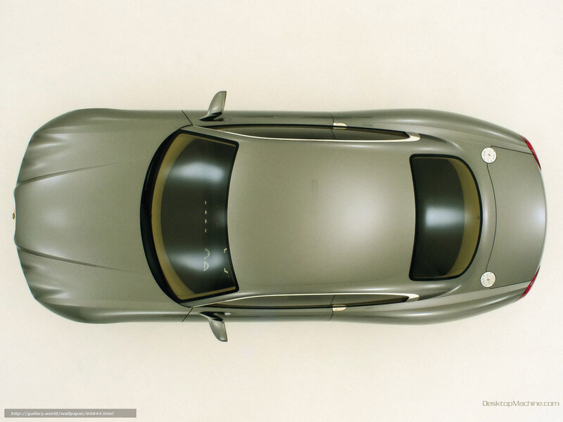 Top-down view of a silver car