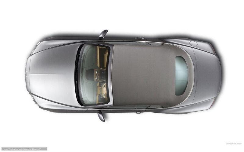 top-down view of luxury car