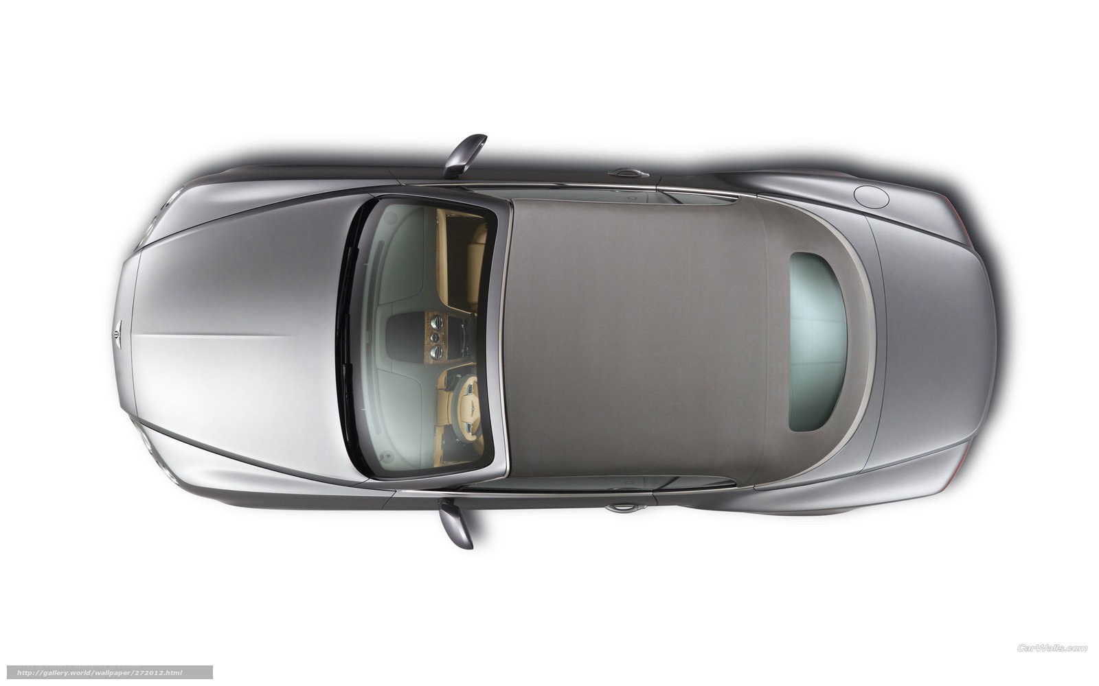 top-down view of luxury car