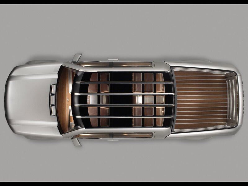top-down view of luxury car