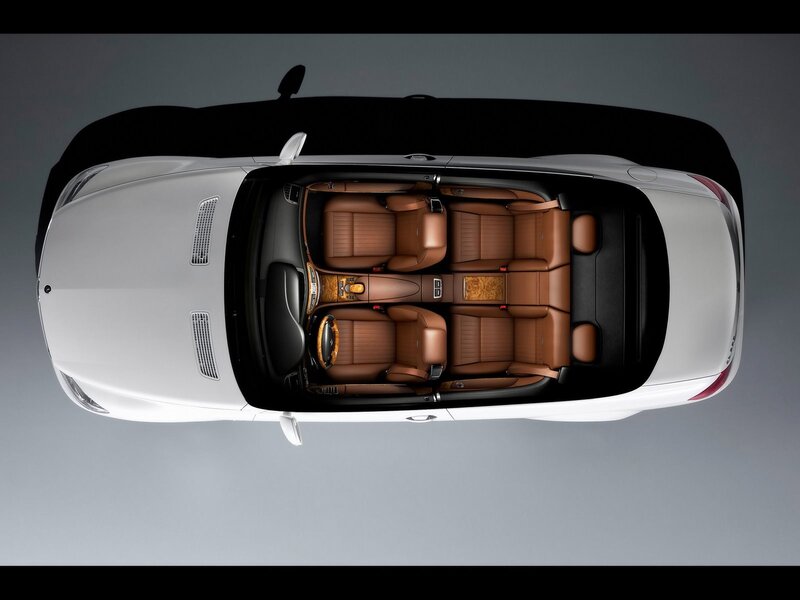 top-down view of luxury car