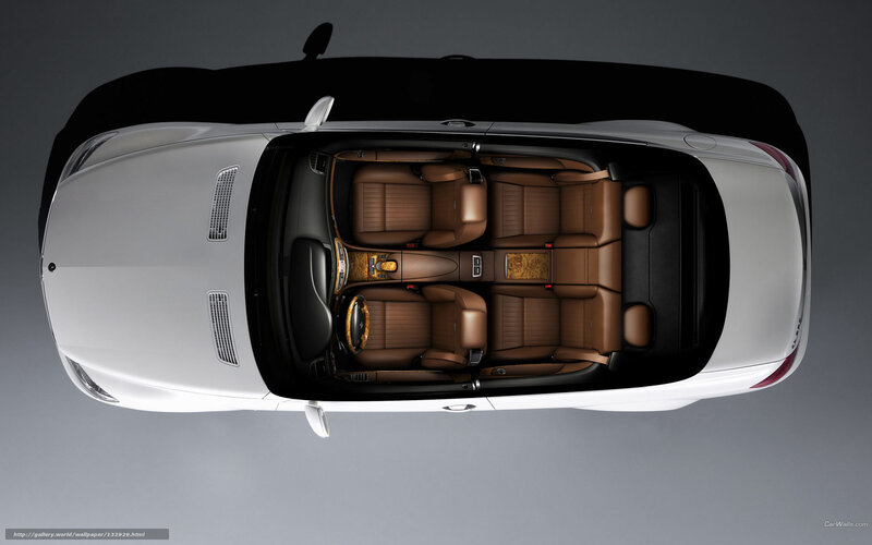 Top-down view of luxury car interior