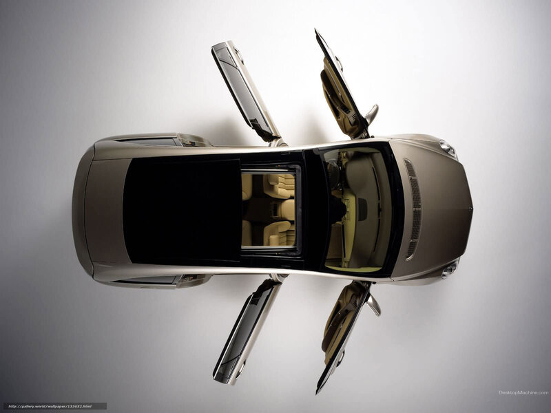 top-down view of luxury car