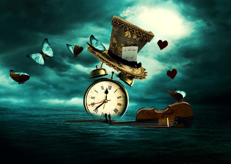 Top Hat and Clock