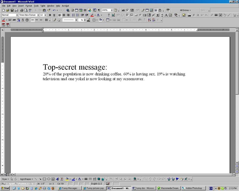 Top-secret Message