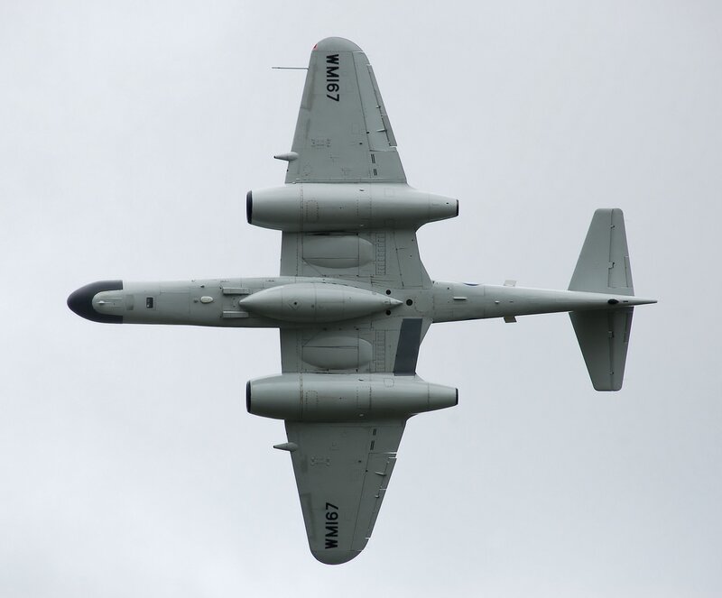 Top view of a military jet