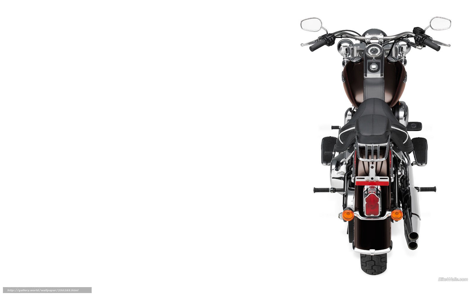 top view of a motorcycle