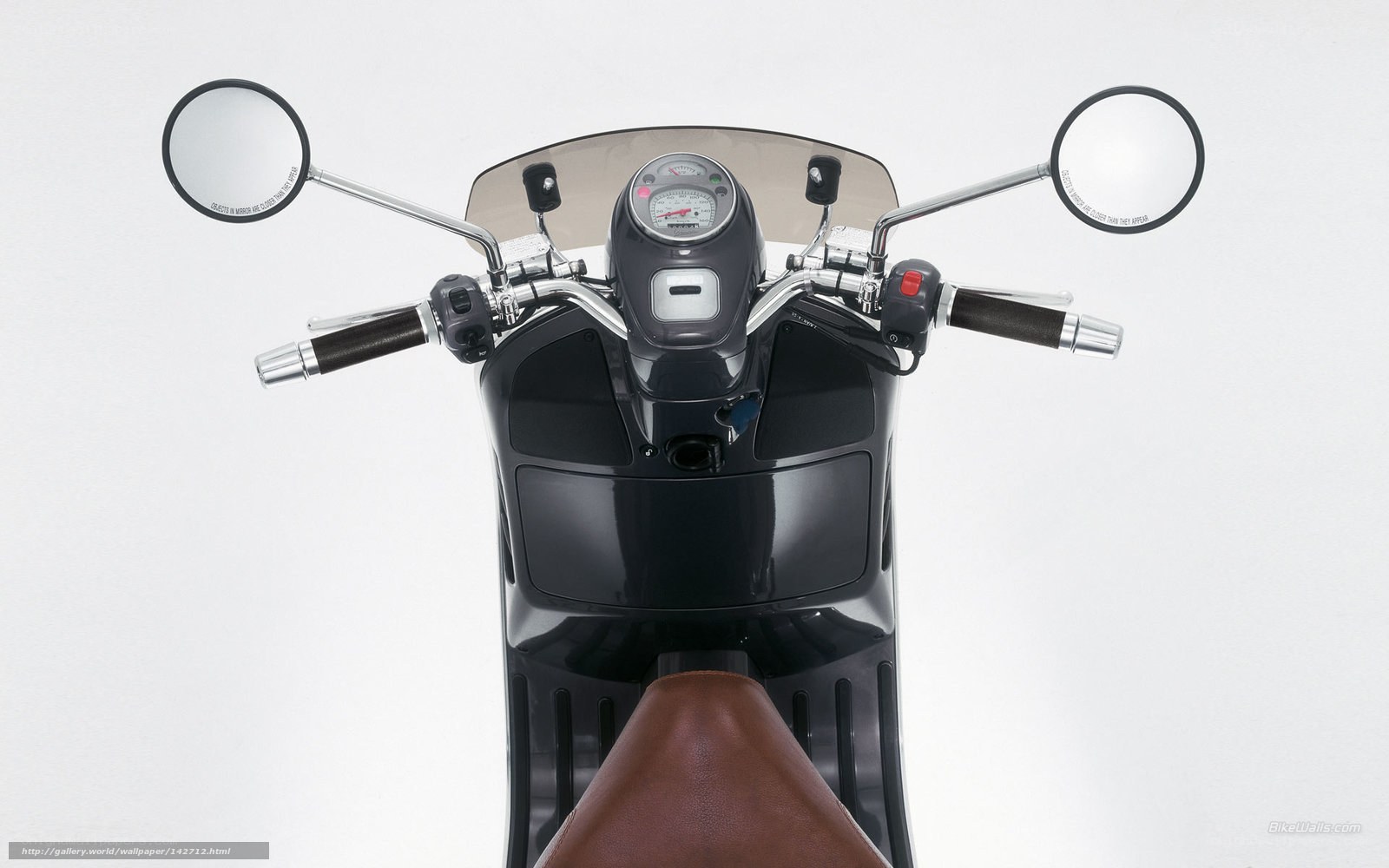 Top view of scooter dashboard