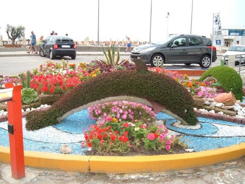 Topiary Dolphin Sculpture