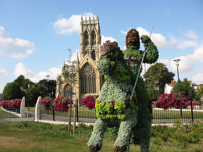 Topiary Sculpture of Knight
