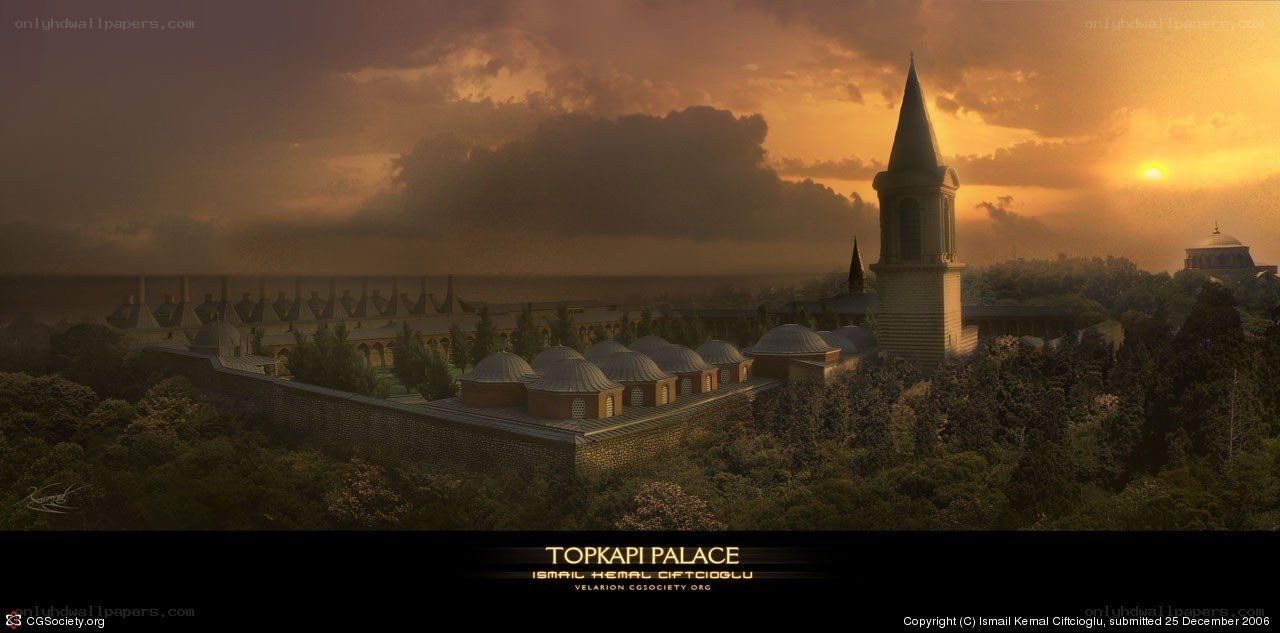 Topkapi Palace at sunset