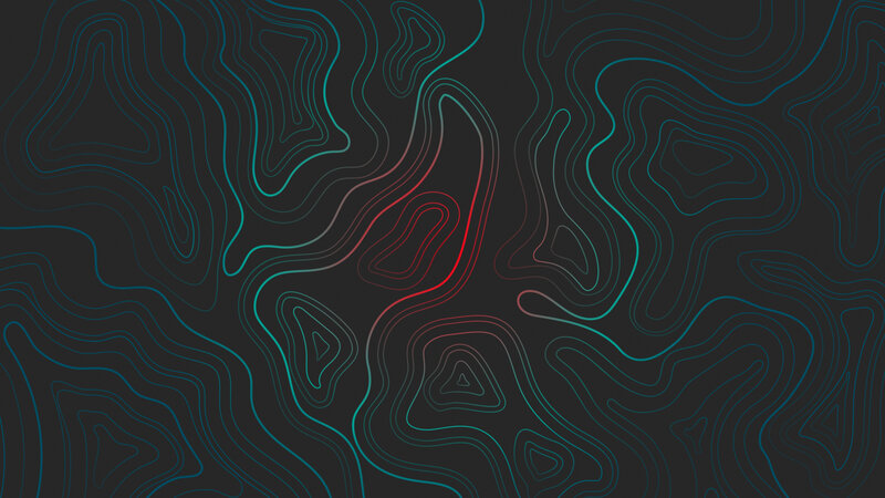 Topographic Contour Lines — Black, Calm, Abstract