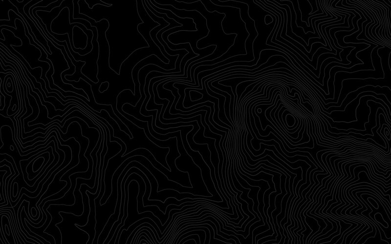 Topographic Contour Lines — Black
