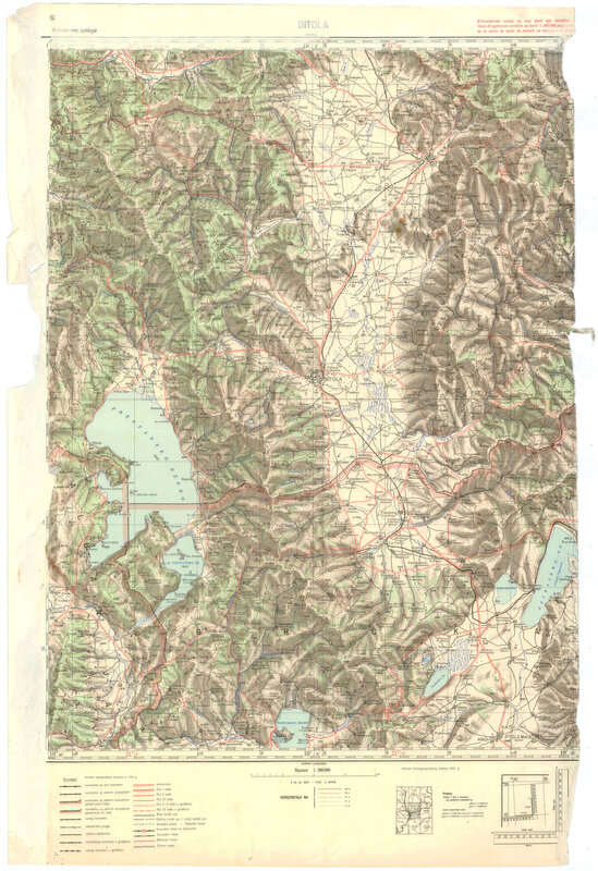 Topographic map of Bitola