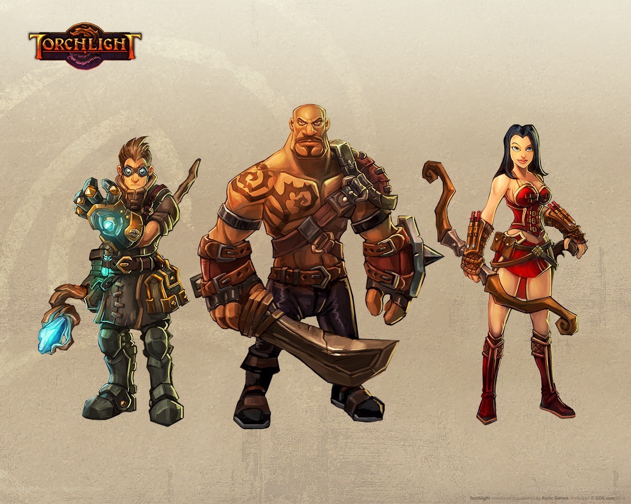 Torchlight game character art