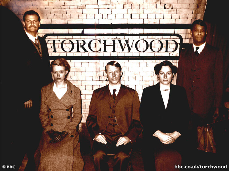 Torchwood cast at station